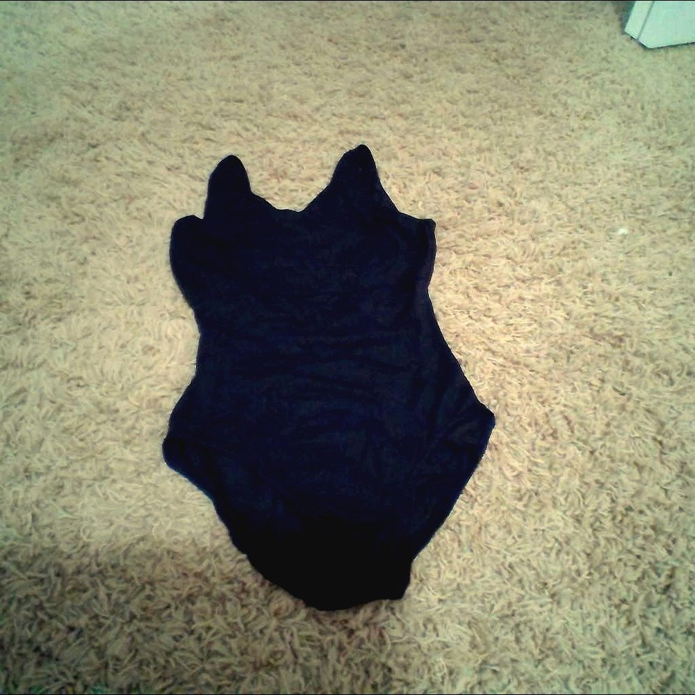 Black Thick Strap Leotard (Dance)